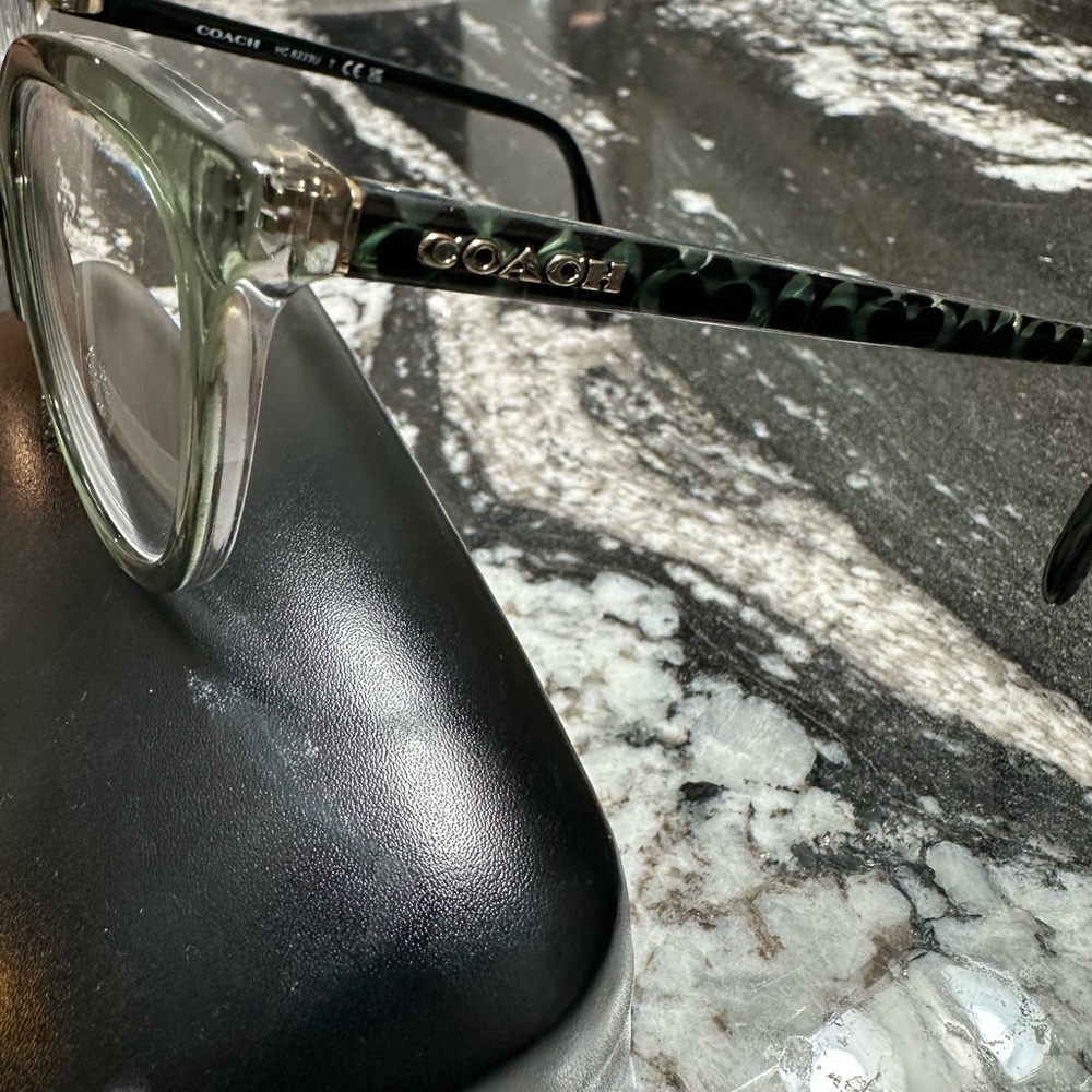 Coach Translucent Green Eyeglasses- frames only - Picture 2 of 4